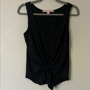 Rebellious One Black Knot Front Tank Top